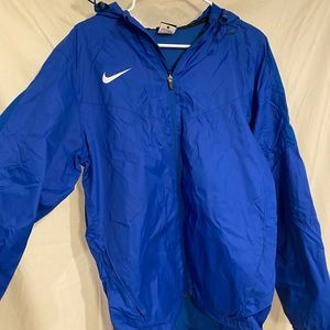 Blue Nike rain jacket